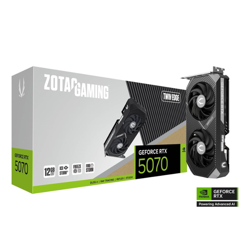 ニカ nVGA ZOTAC GeForce RTX 5070 (ZT-B50700E-10P) BLACK, 2 fan