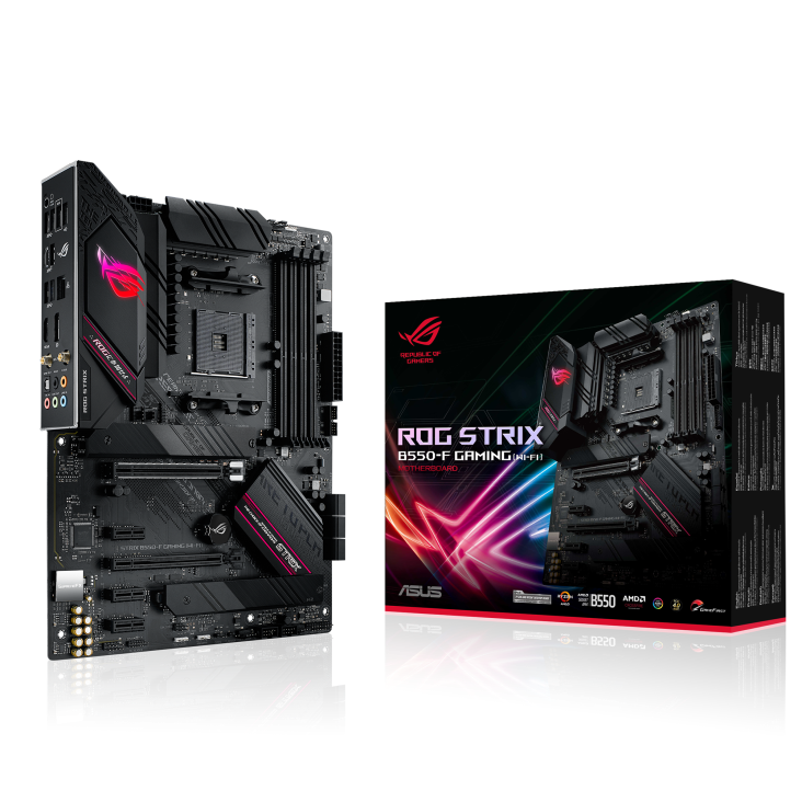 ASUS ROG Strix B550-F Gaming AMD AM4 Zen 3 Ryzen 5000 &amp; 3rd Gen Ryzen ATX Gaming Motherboard (PCIe 4.0, 2.5Gb LAN, BIOS Flashback, HDMI 2.1, Addressable Gen 2 RGB Header and Aura Sync)