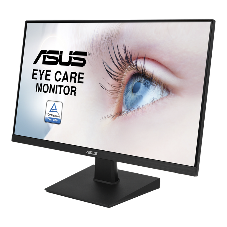 اسوس VA24EHE شاشة كمبيوتر 23.8  بوصة فل اتش دي،معدل التحديث 75هرتز، يمكن تركيبه على الحائط، تقنية العناية بالعين، خالية من الوميض وضوء أزرق منخفض, أسود