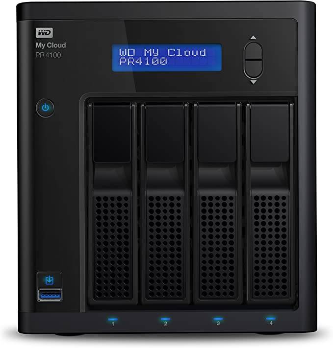 ويسترن ديجيتال PR4100 وحدة تخزين شبكي ماي كلاود, فئة برو سيريز 4 باي للتخزين المرتبط بالشبكات, 24 تيرابايت, اسود 