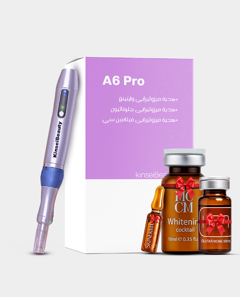ديرما بن A6 pro المطور لاسلكي الحل الأمثل لعلاج الندبات، آثار الحبوب، وتجديد نضارة البشرة