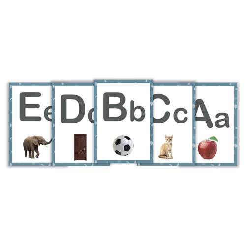 بطاقات الأحرف الإنجليزية بصور