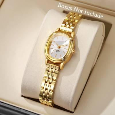 أنيقة البيضاوي الهاتفي المرأة ساعة اليد أزياء السيدات كوارتز ساعة Reloj Mujer الفتيات ساعة هدية (بدون صندوق)