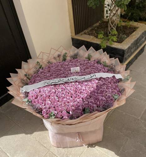 بوكية ورد عملاق 500 وردة جوري 