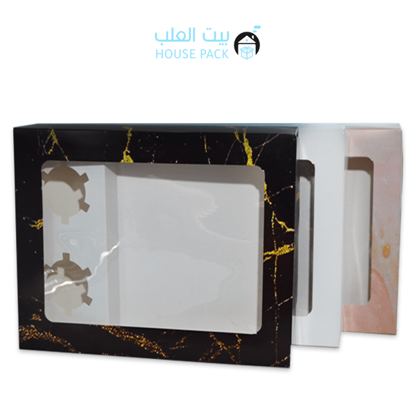 علب رخامي فاخرة تقسيم 2 لصوص