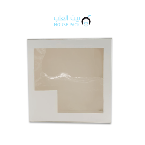 Distinctive cake boxes with transparent window 29*29*9