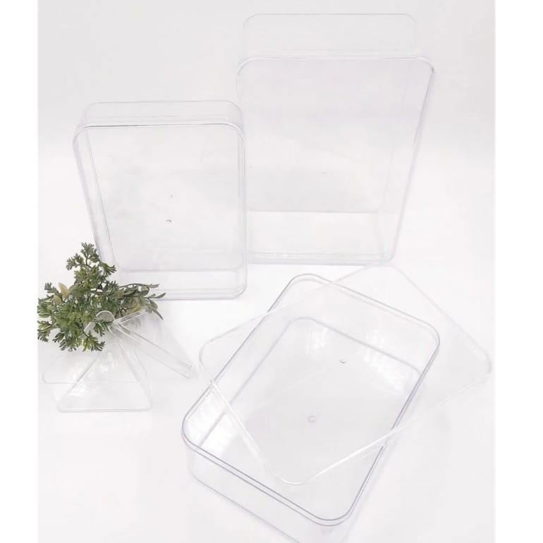 Acrylic boxes with separate lids 12*17*7