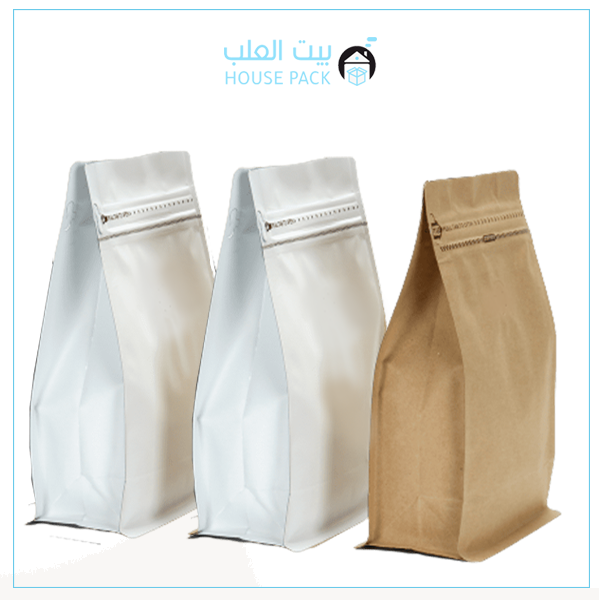  اكياس قهوة ابيض - بني