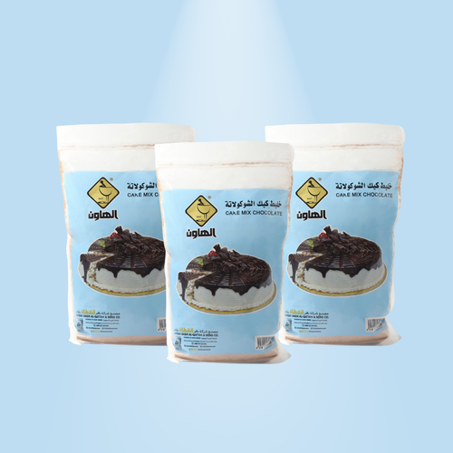 3 حبات خليط كيك شوكولاتة