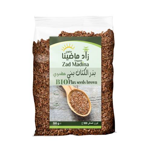 Organic Flax seeds prown 