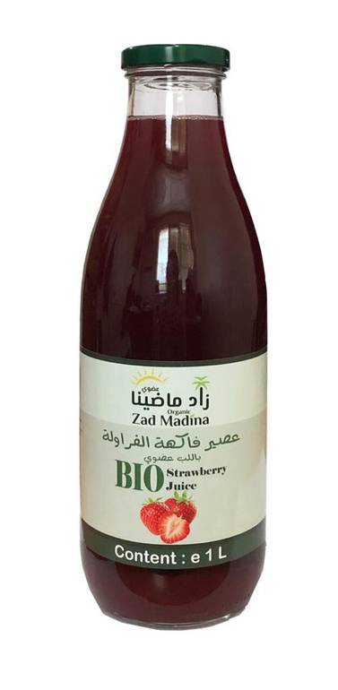 عصير الفراولة عضوي 