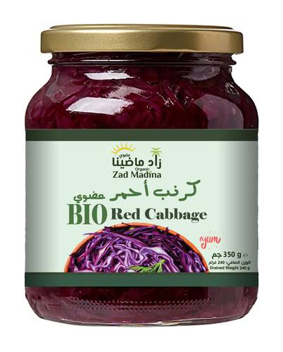 ملفوف احمر مخمر عضوي