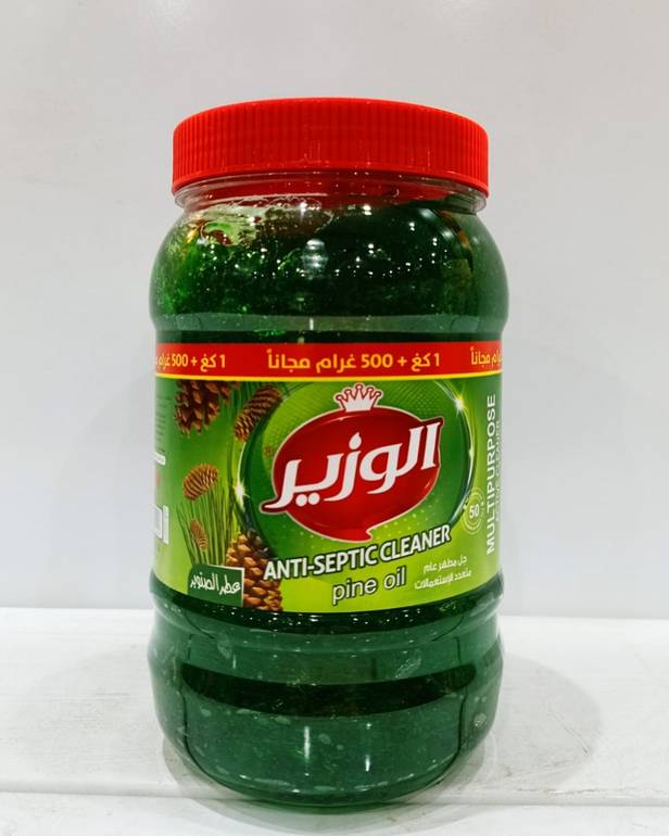 الوزير جل منظف مطهر  ومعقم عام متعدد الاستخدامات 1500 جرام - برائحة الصنوبر
