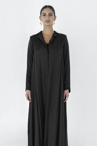 Black Silk Abaya