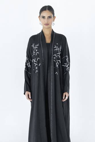 Black Silk Abaya