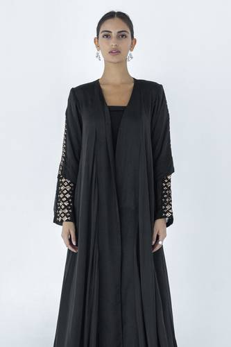 Black Gold naqda Abaya