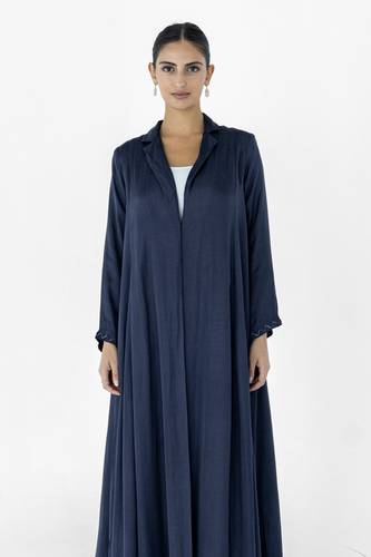 Blue Silk Abaya