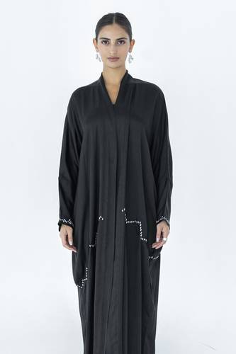 Black Silk Abaya
