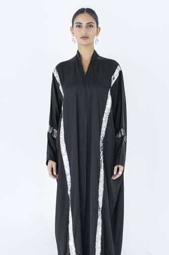 Black Silk Abaya