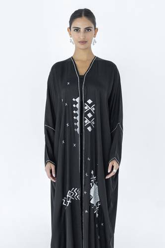 Black Silk Abaya