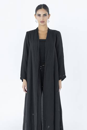 Black Organza Abaya