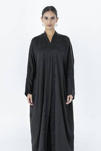 Black Silk Abaya
