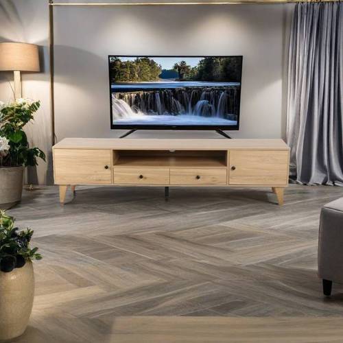 وحدة تلفزيون بنى فاتح 200×40×45سم