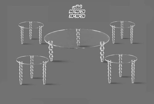 طقم شاي اكرليك ارضي