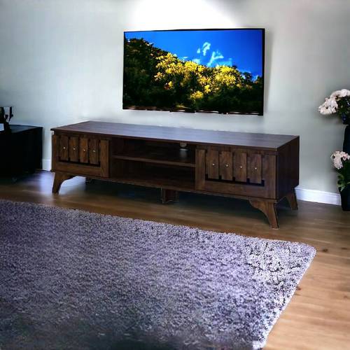 وحدة تلفزيون بني 160×40×44.5سم