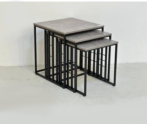 طقم مدرج رصاصي  50x50