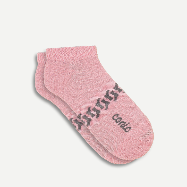 Women's Ankle Merino Wool Socks - 35-38 - Pink