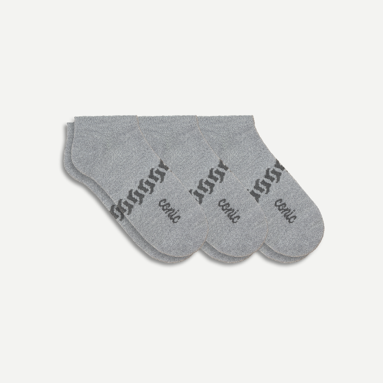 Men's Ankle Merino Wool Socks 3-pack - 43-46 - Silver