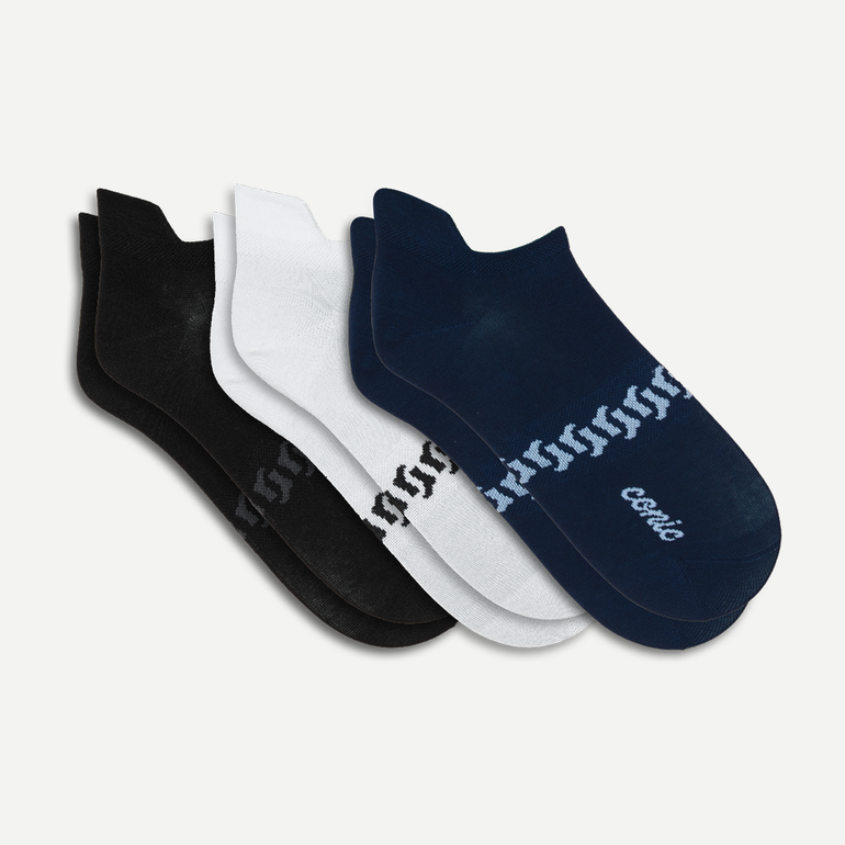 Men's Cotton Ankle Socks 3-pack - 39-42 - Mix