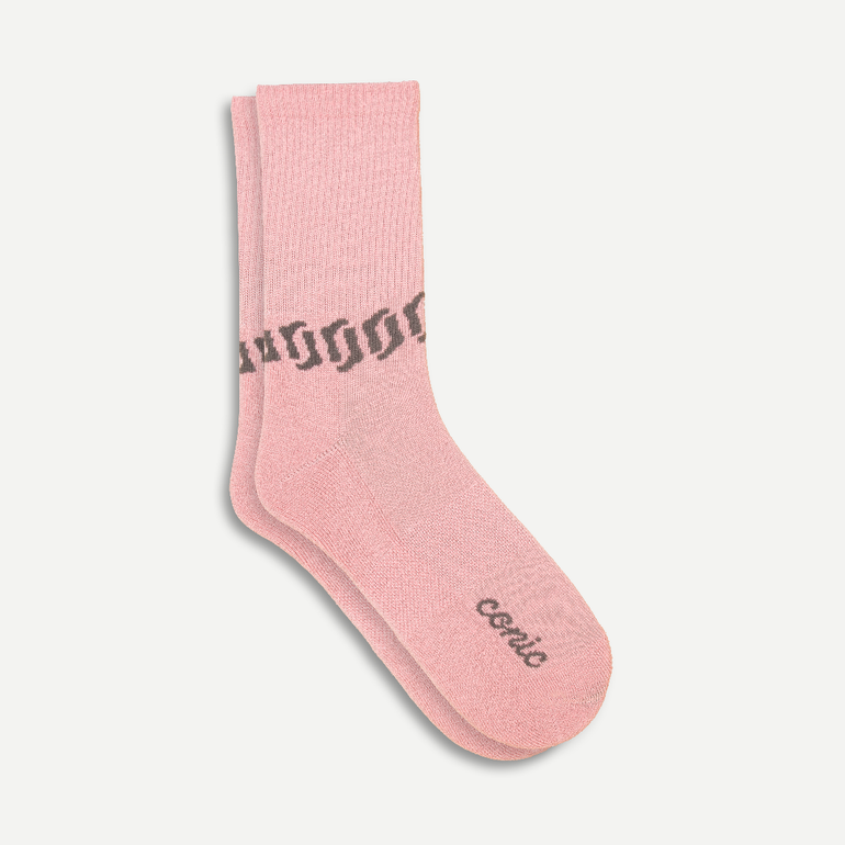 Women's Crew Merino Wool Socks - Pink - 39-42