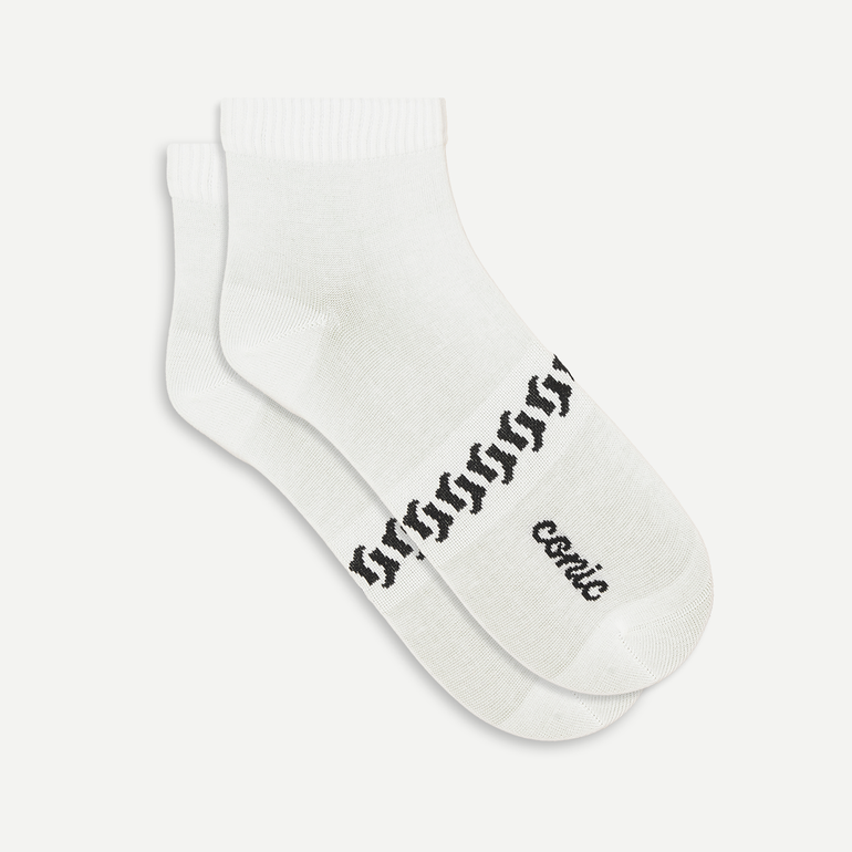 شراب رجالي متوسط الطول قطني  - ابيض - 39-42