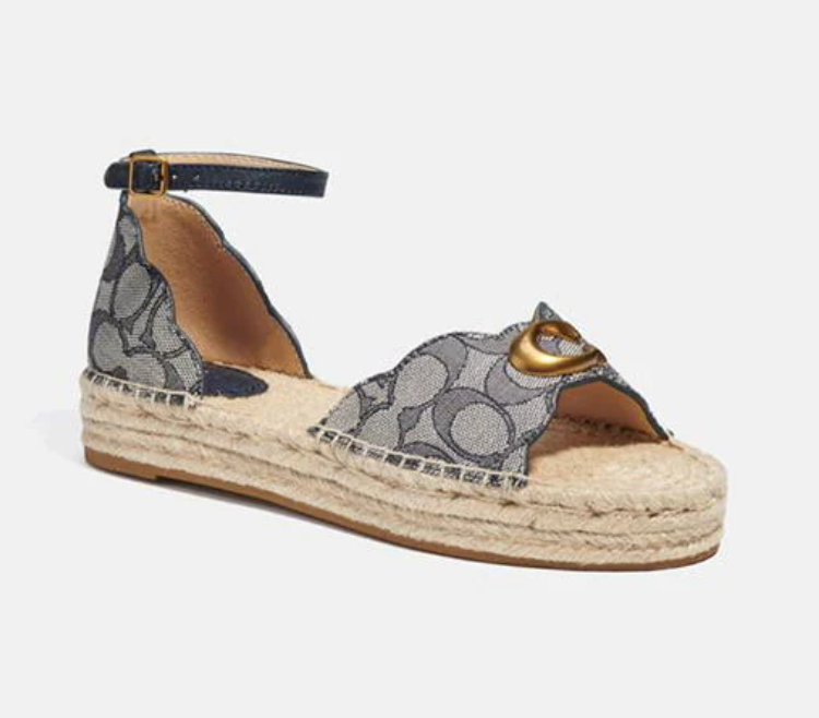 COACH ESPADRILLE SANDALS