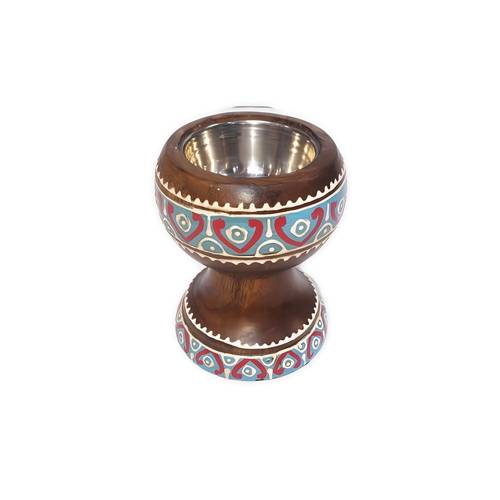 Hand painted circular incense burner
