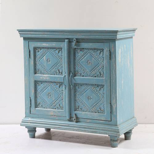 Wooden chest - blue