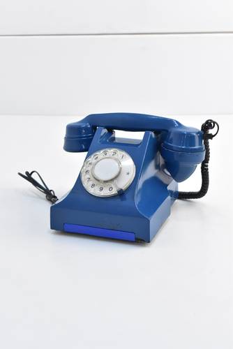 Square Blue telephone - Old design