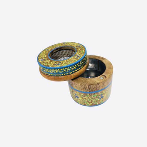 Round Wooden Bakhoor