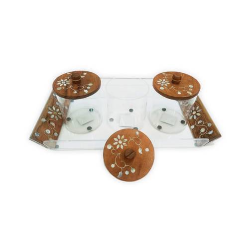 Acrylic nuts set with 3 boxes