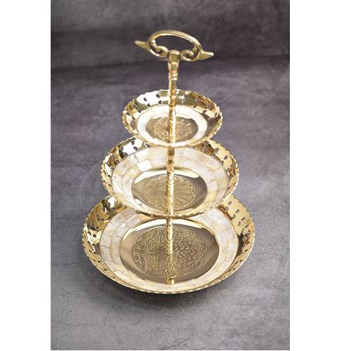 Golden Copper Cake Stand -Three Layers