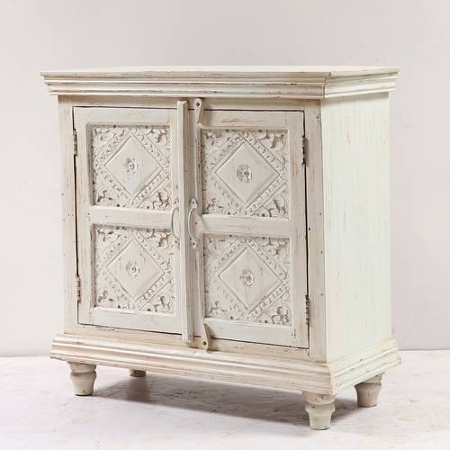 Wooden chest - White