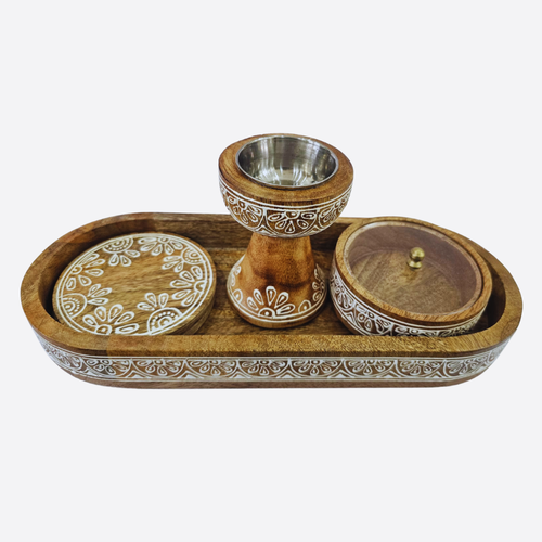  Wooden Bakhoor Set