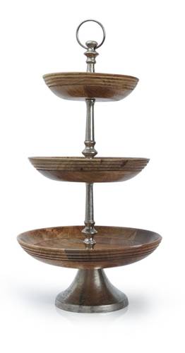 Cake stand from Mango wood