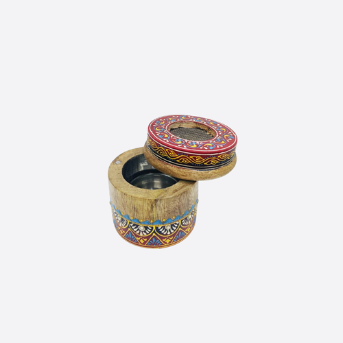 Round Wooden Bakhoor