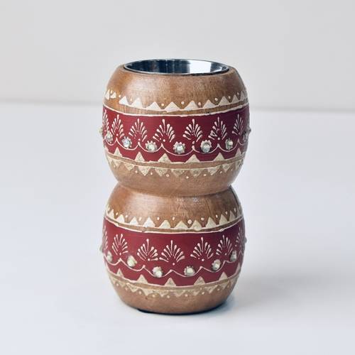 Round Wooden Bakhoor - Big size