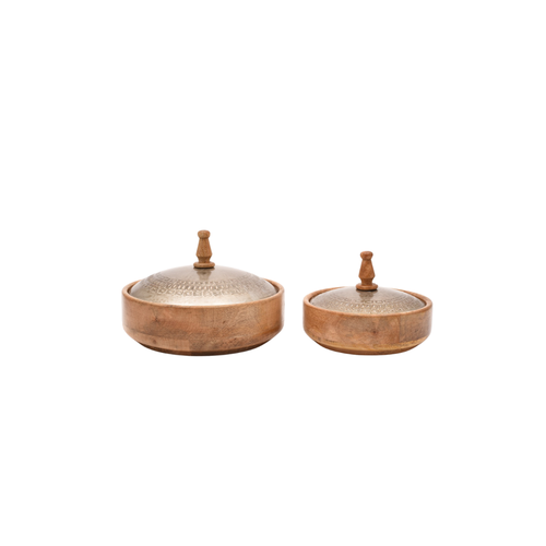 large wooden Bowl With The Lid