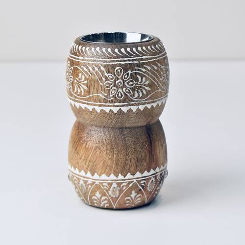 Round Wooden Bakhoor - Big size