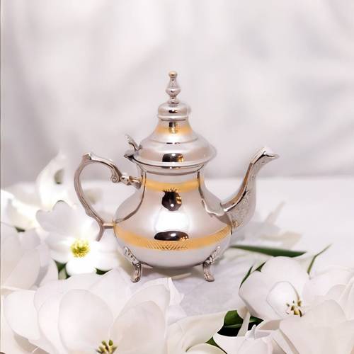     BRASS TEAPOT - Silver 